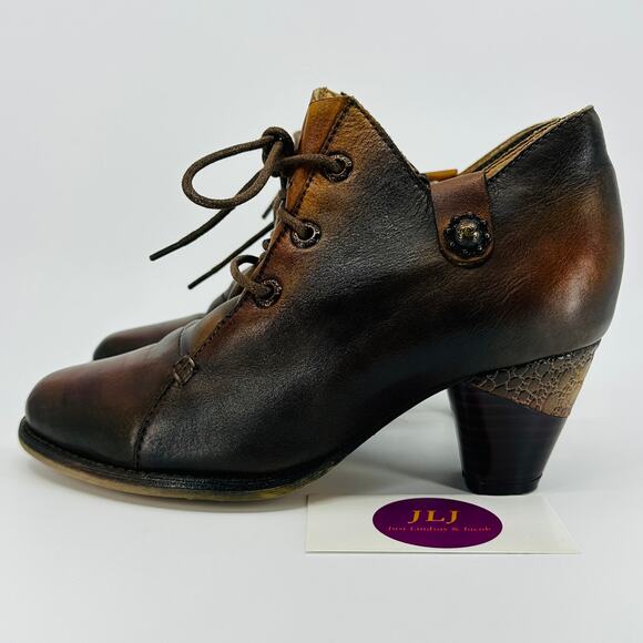 L'Artiste Spring Step Women's Juliane Leather Ankle Booties Size 37 EU/ 6.5-7 US - Picture 5 of 12